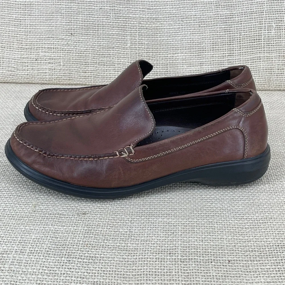 Cole‎ Haan Grant Escape Mens Brown Leather Loafers Drivers Shoes C11404 Size 10M